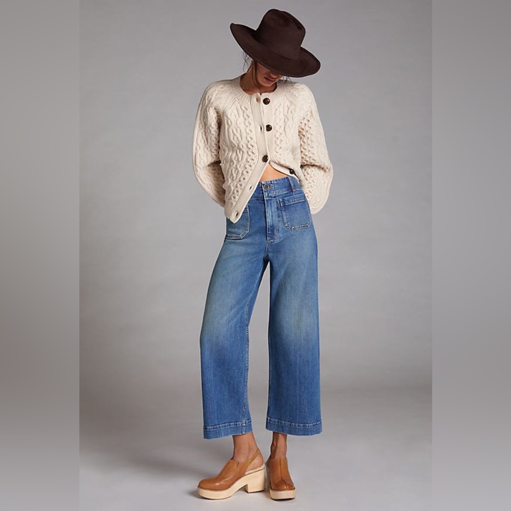 Anthropologie Pilcro The Skipper Wide-Leg Jeans Size 25